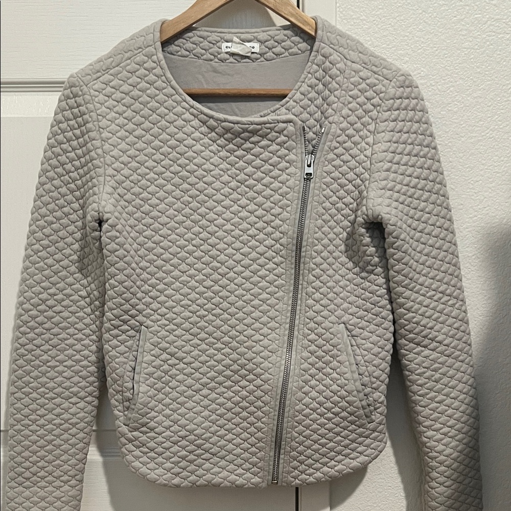 Club Monaco Quilted Gray Jacket size small